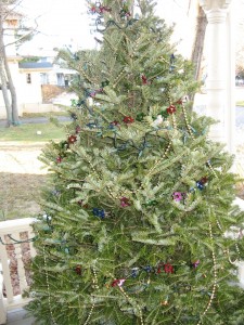 Front Porch Christmas Tree